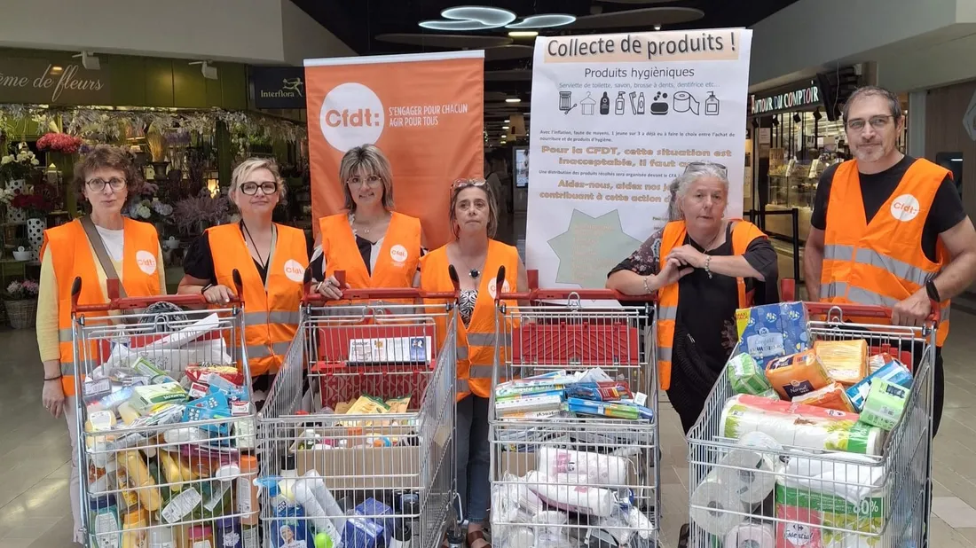 collectes denrées étudiants chartres cfdt