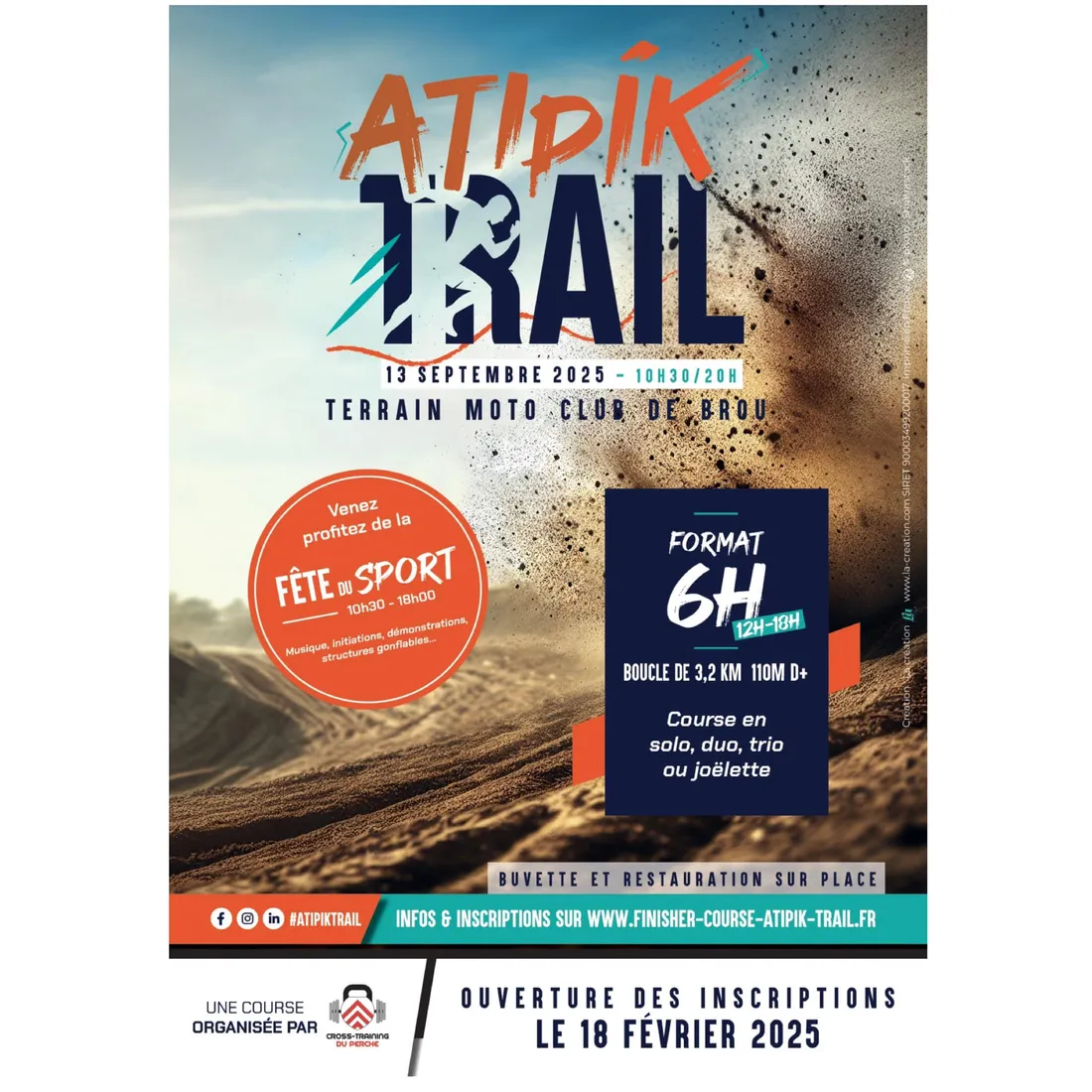Affiche de « L'Atipik Trail »