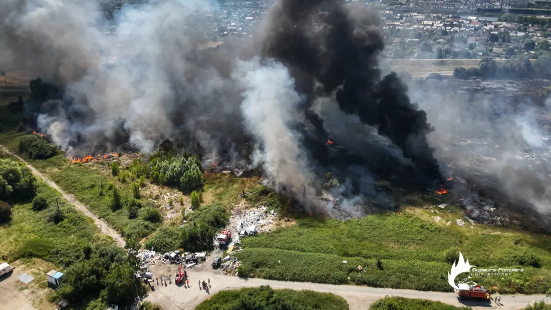 Incendie jeudi 19 juin 2025 à Blois © Service Départemental d'Incendie et de Secours de Loir-et-Cher