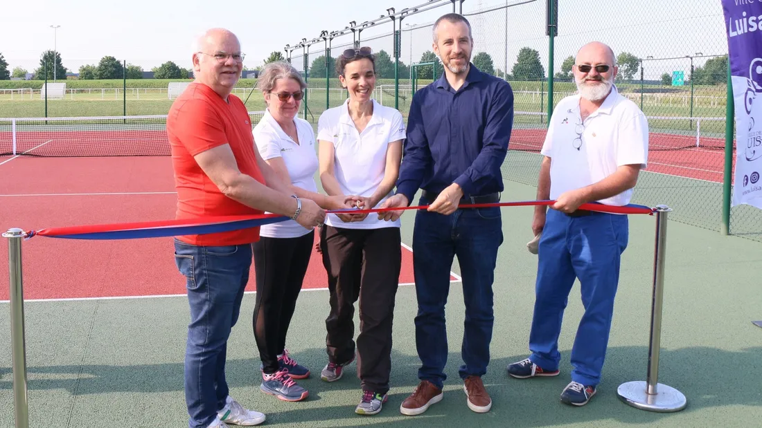 Inauguration des terrains de tennis extérieurs à Luisant 14 juin 2025