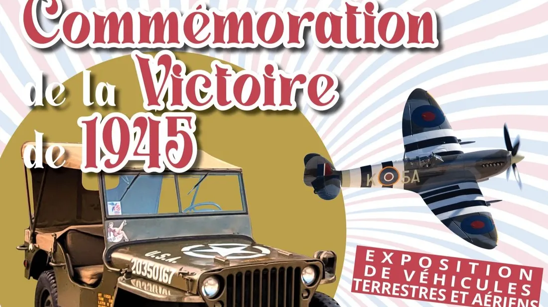 Affiche, 80ᵉ anniversaire de la victoire du 8 mai 1945, Bailleau-Armenonville