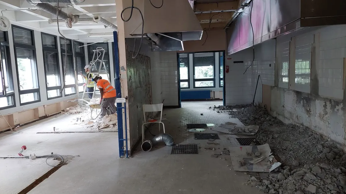 Travaux au collège Michel Chasles à Epernon © Le Département d'Eure-et-Loir 