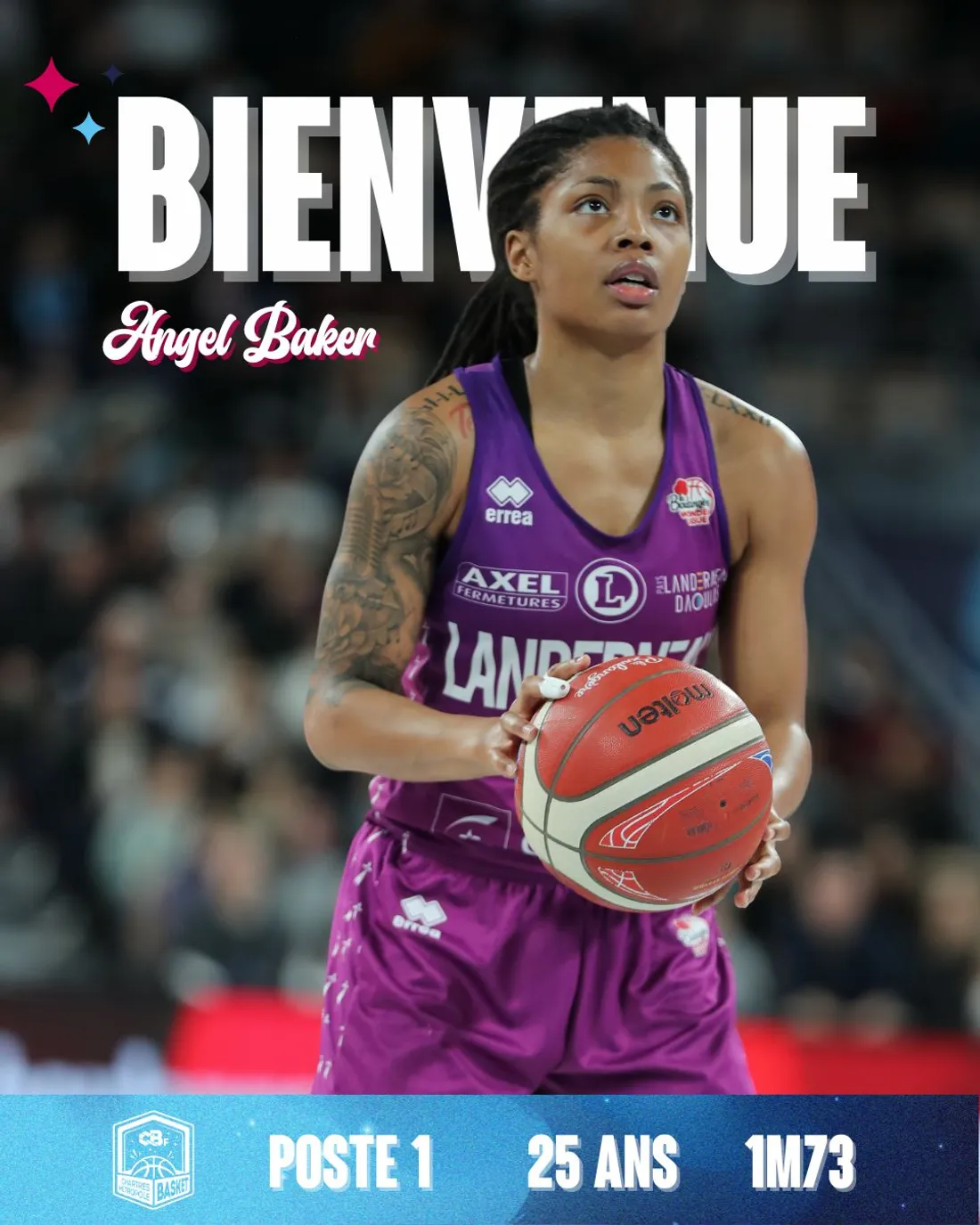 Angela Baker, joueuse, basket, CCMBF, recrue auût 2025