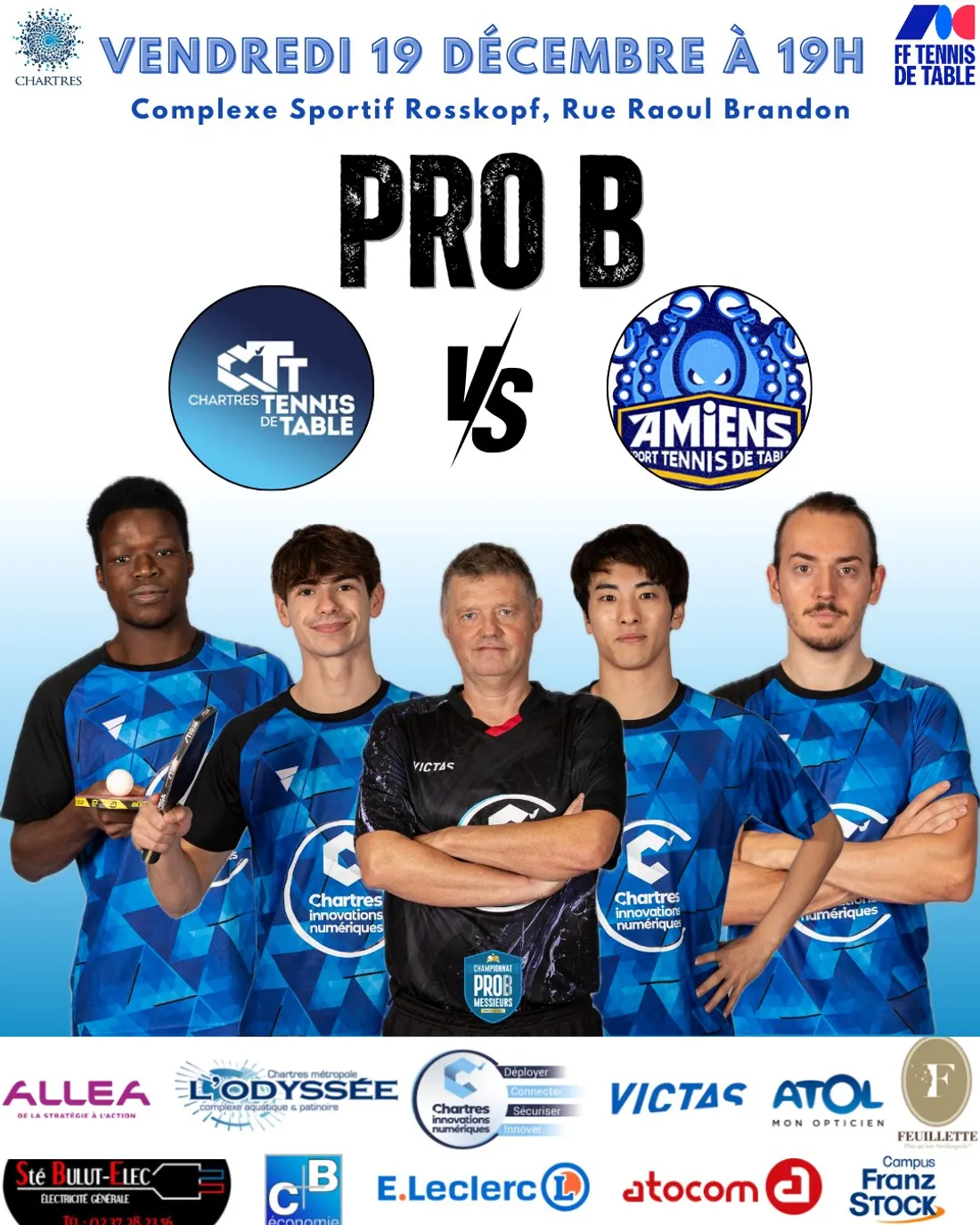 Affiche tennis de table  19 décembre 2025