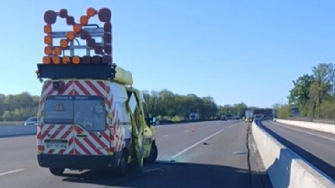 Fourgon, intervention, Vinci Autoroutes, Accident