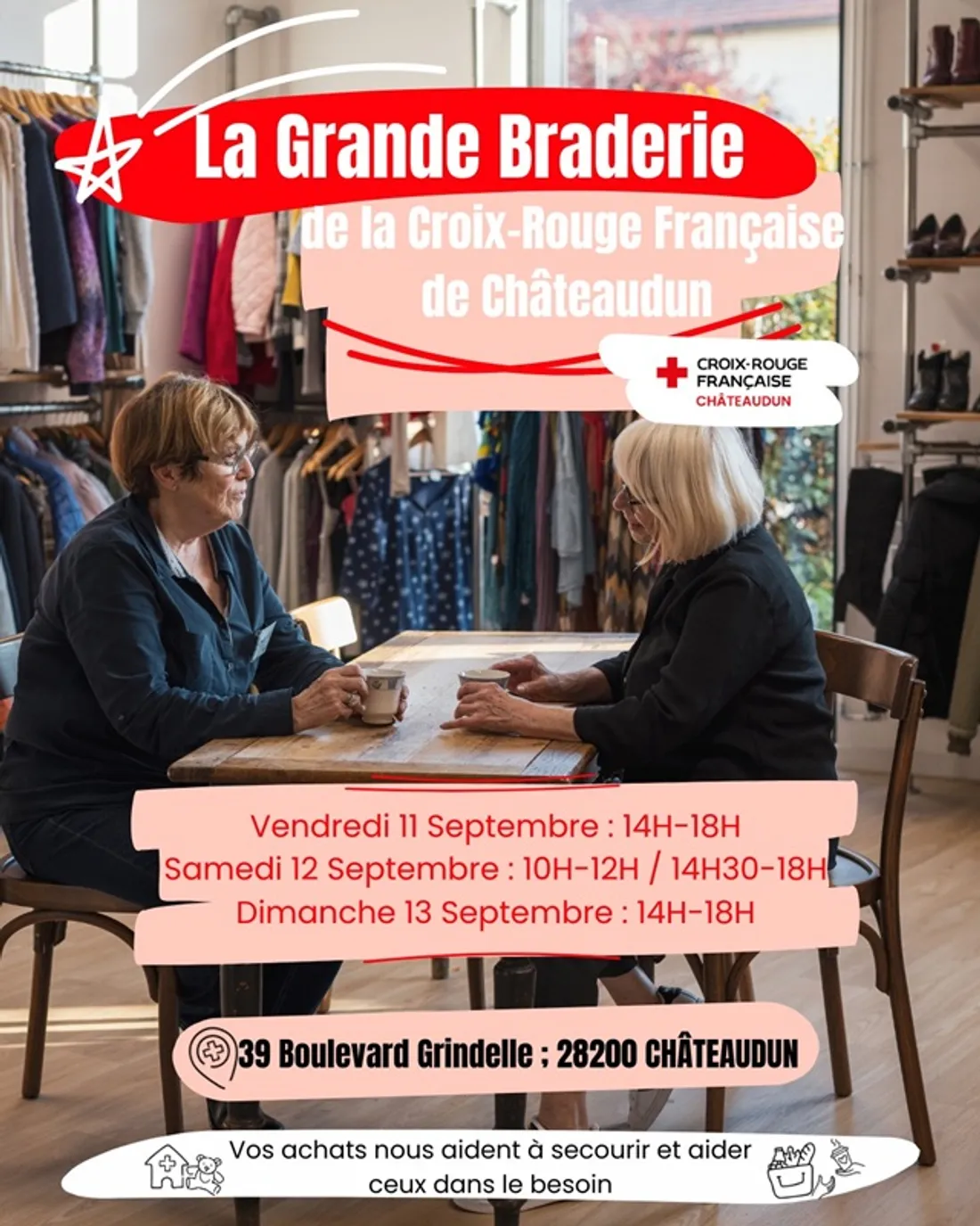 CHÂTEAUDUN - Braderie de la Croix Rouge