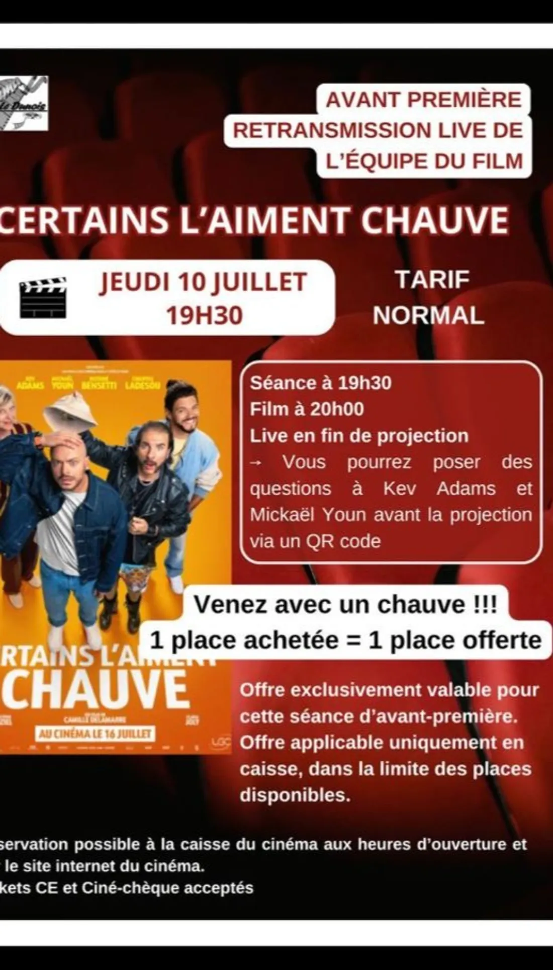 Avant-première Certains l'aiment chauve
