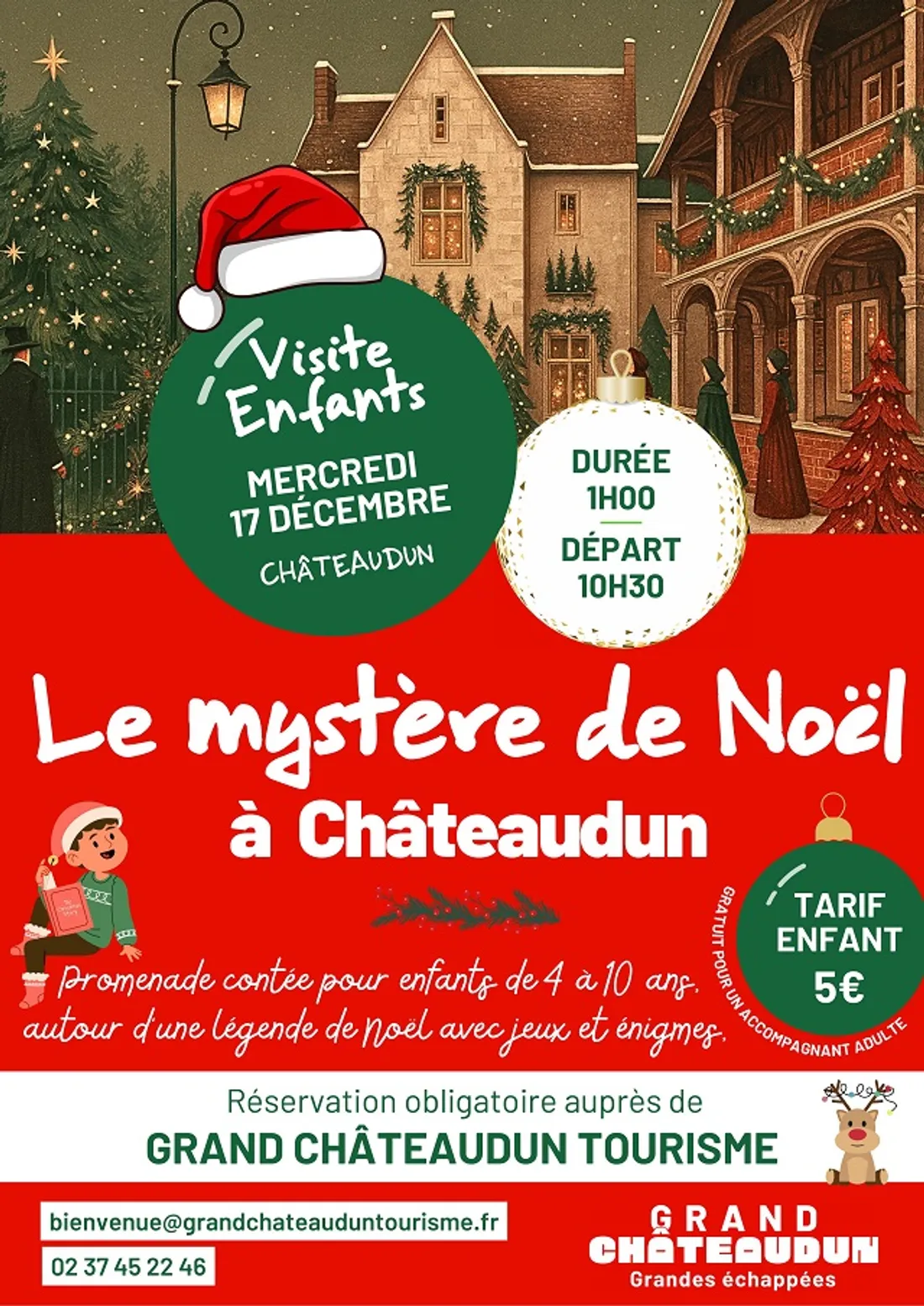 CHÂTEAUDUN - Visite enfants : le mystère de Noël
