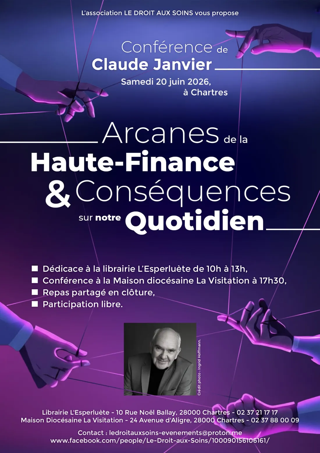 CHARTRES - Conférence : Claude Janvier