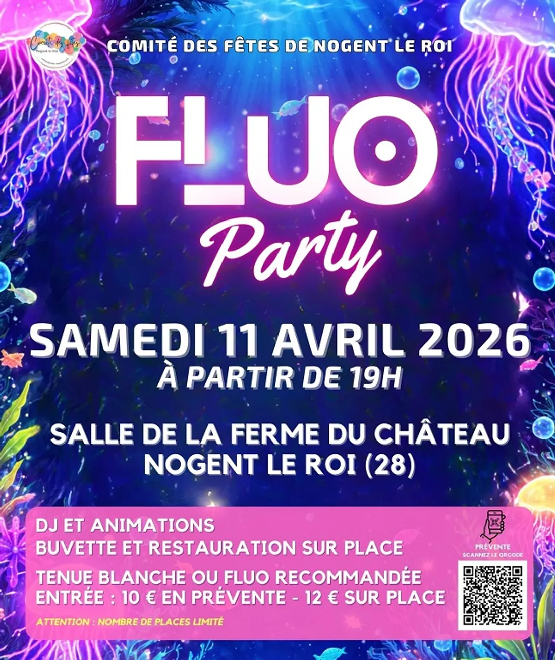 NOGENT-LE-ROI - Fluo Party du comité des fêtes
