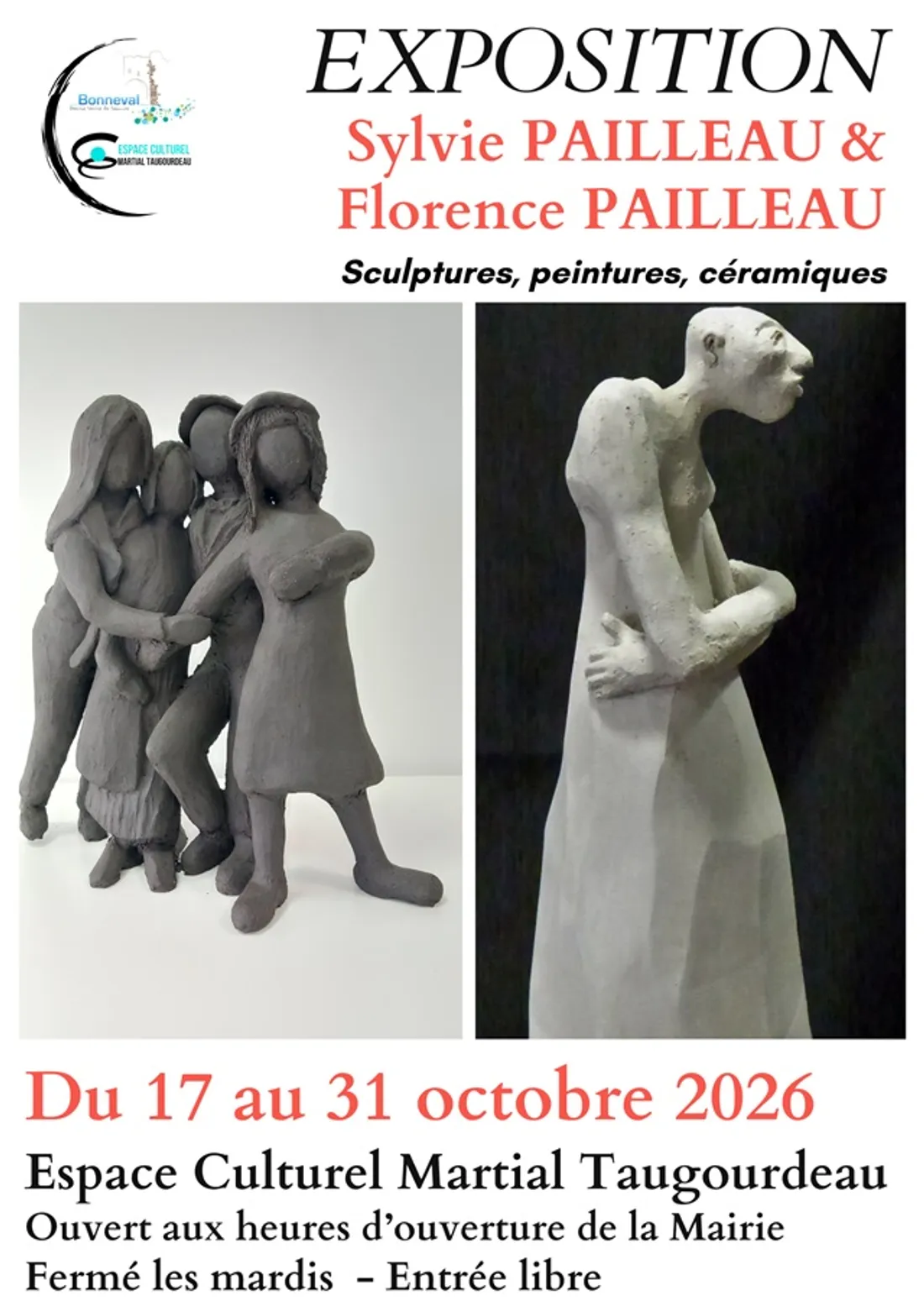 BONNEVAL - Exposition : Sylvie Pailleau & Florence Pailleau
