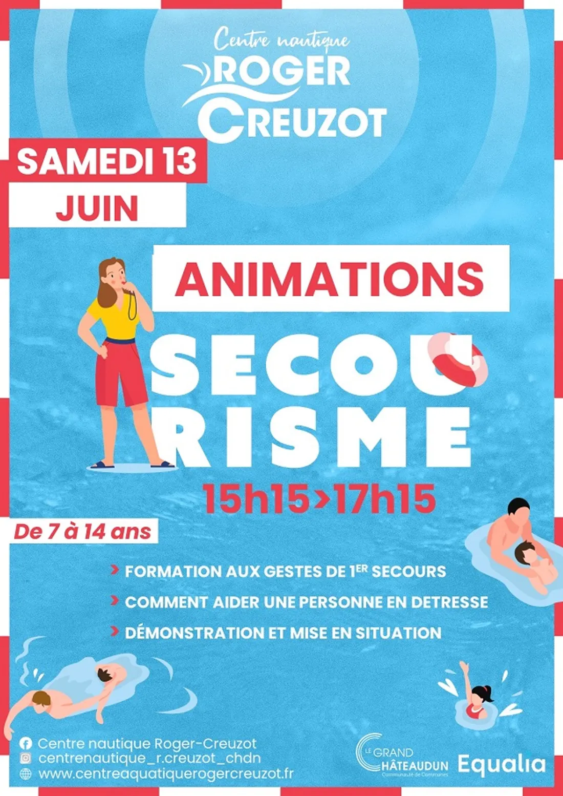 CHÂTEAUDUN - Animations secourisme au centre nautique