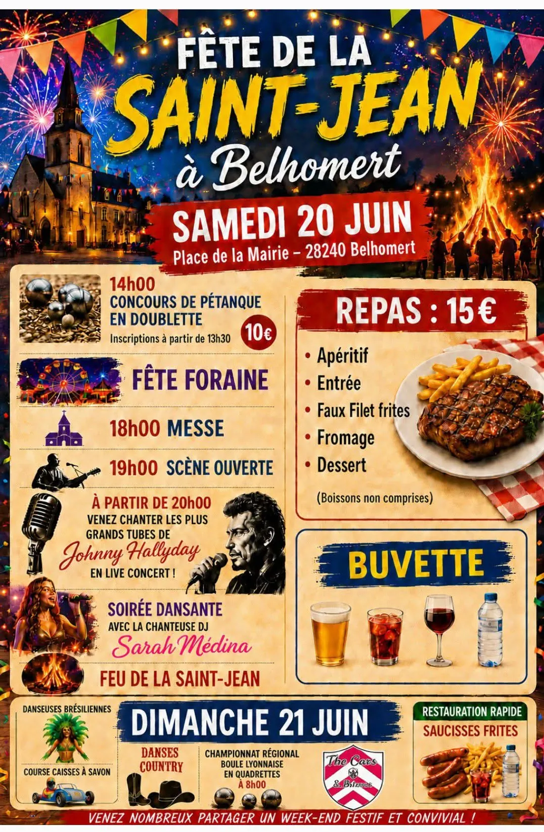 BELHOMERT-GUÉHOUVILLE - Fête de la Saint Jean