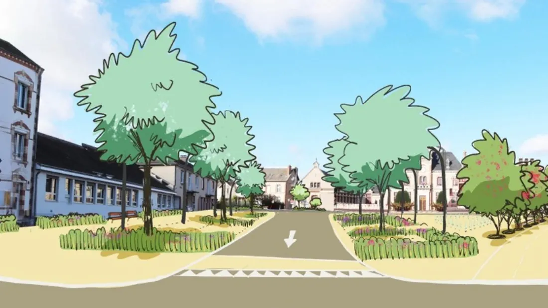 projection place hotel de ville brou