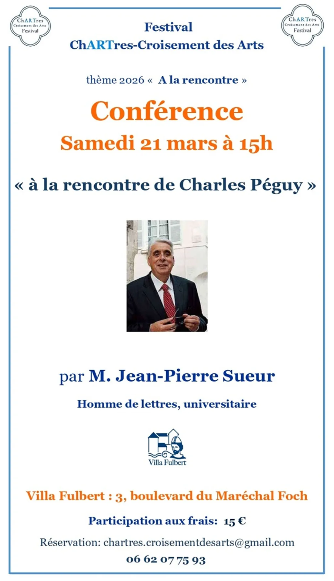 CHARTRES - Conférence : A la rencontre de Charles Péguy