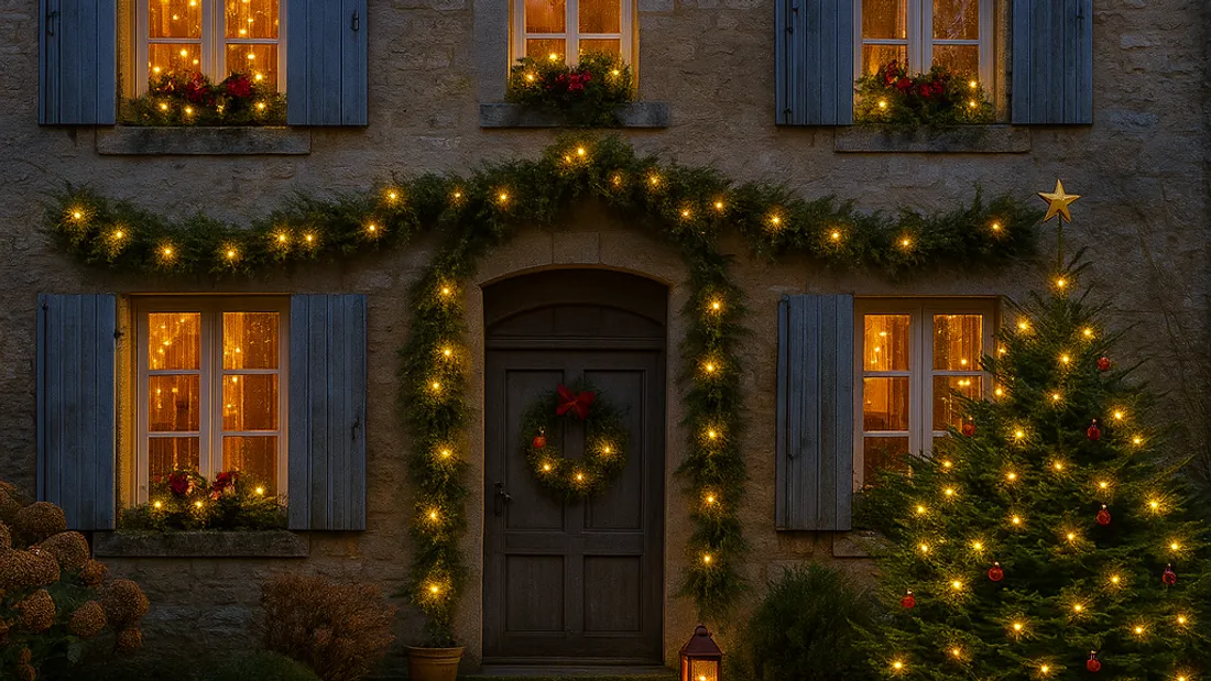 Maison Noël Illustration