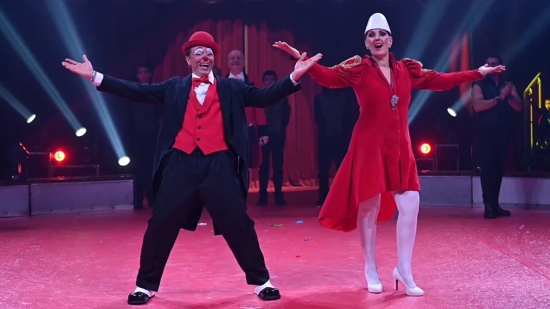Les clowns "Les Saly's", cirque Pinder