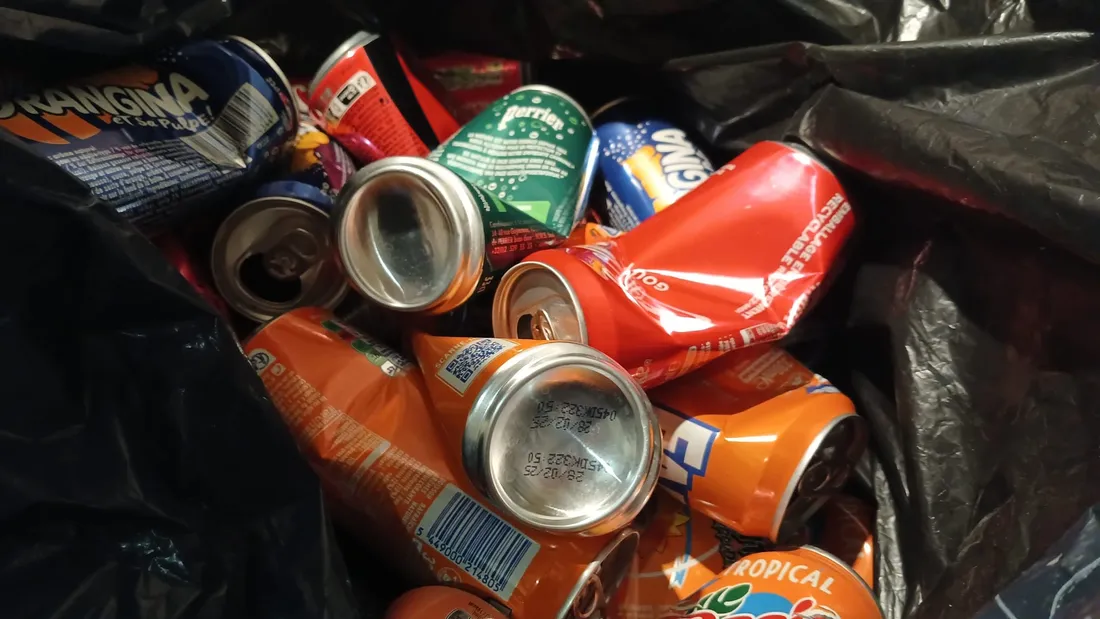 Collecte de canettes / tri déchets aluminium