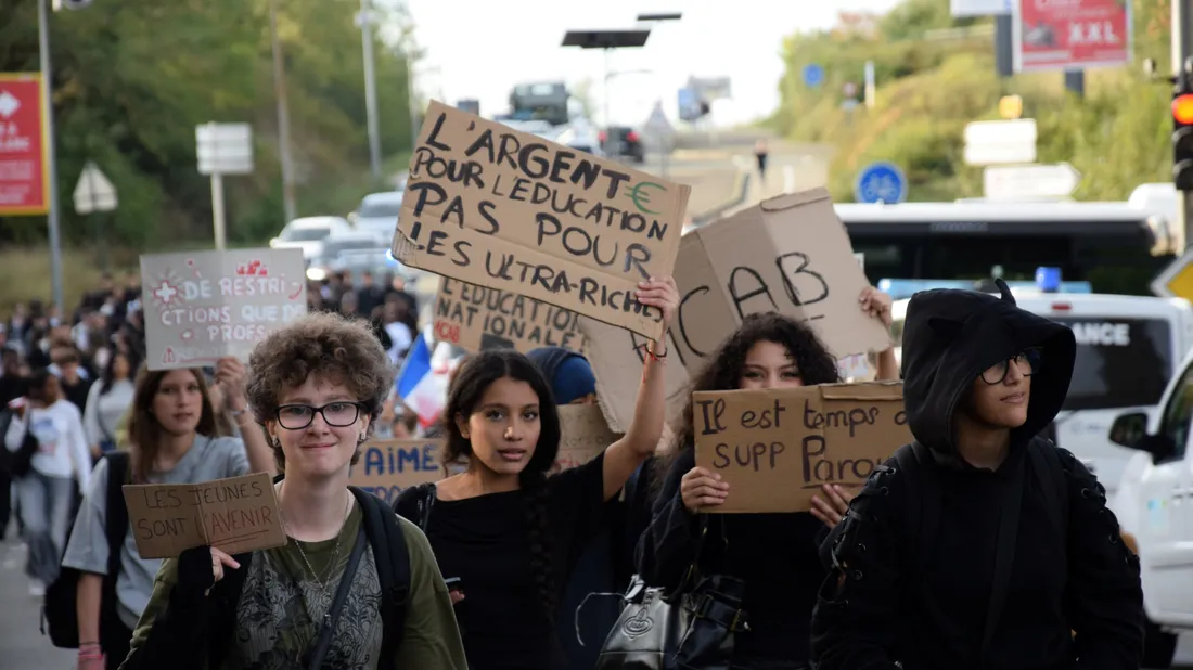 Les lycéens se sont mobilisés à Châteaudun © Radio Intensité