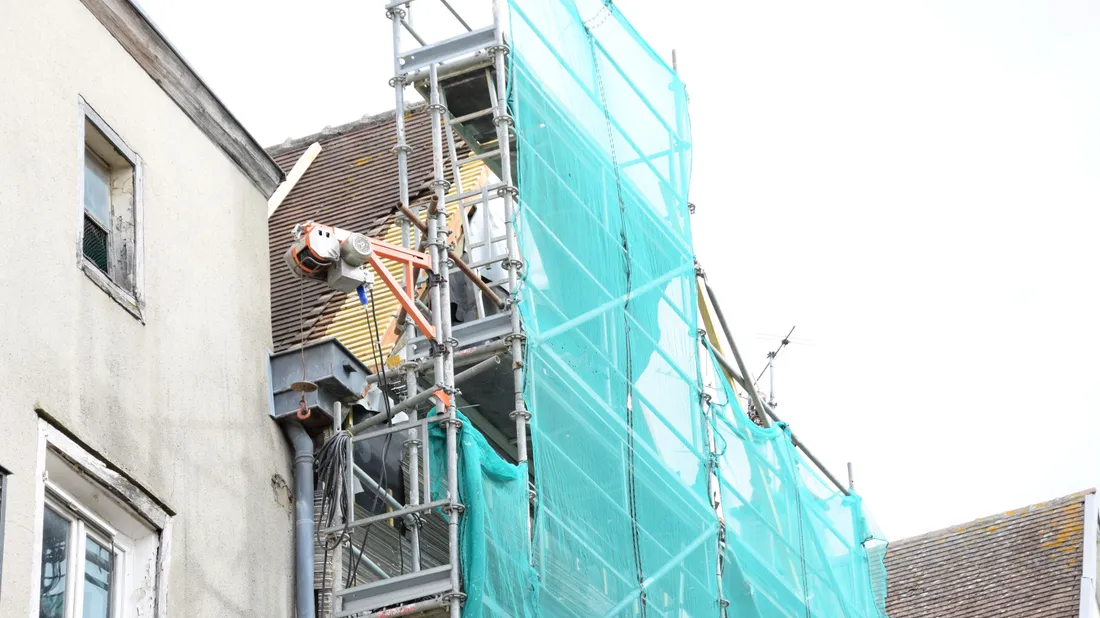échafaudage ravalement façade bâtiment BTP travaux