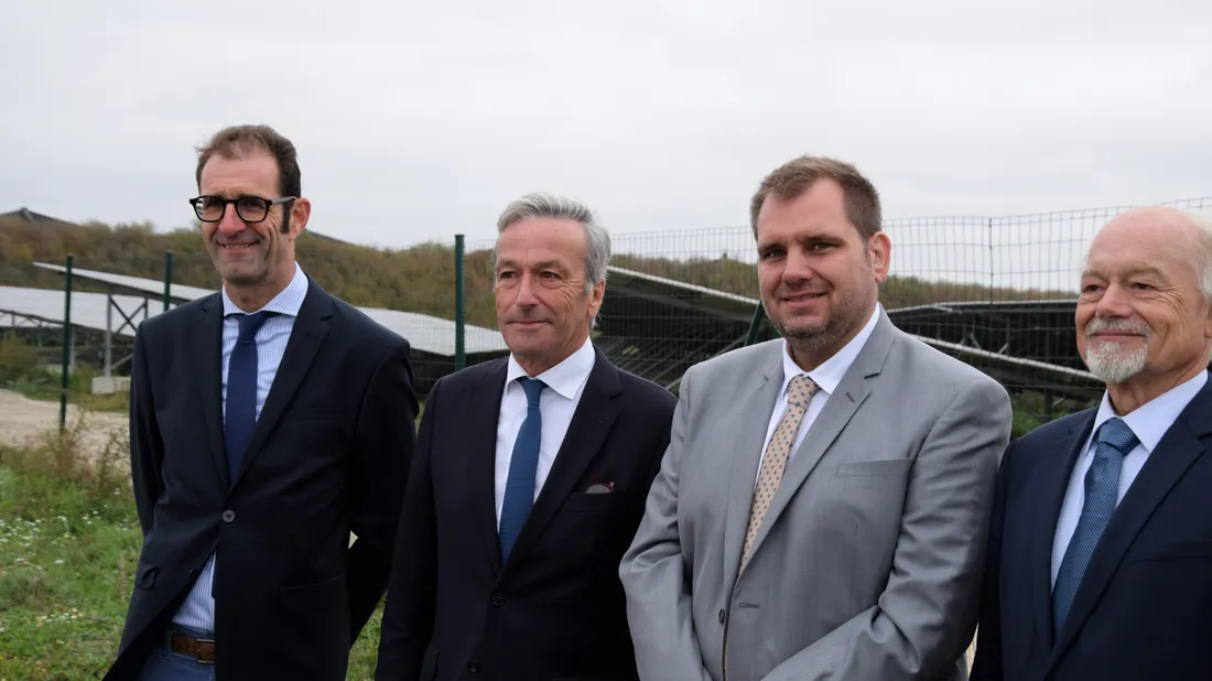 inauguration centrale photovoltaïque chateaudun élus