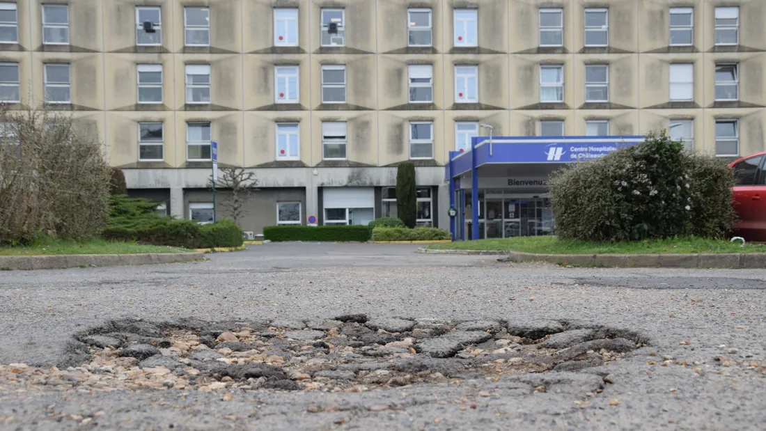 trous chaussées hôpital chateaudun