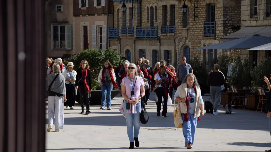 foule chartres touristes