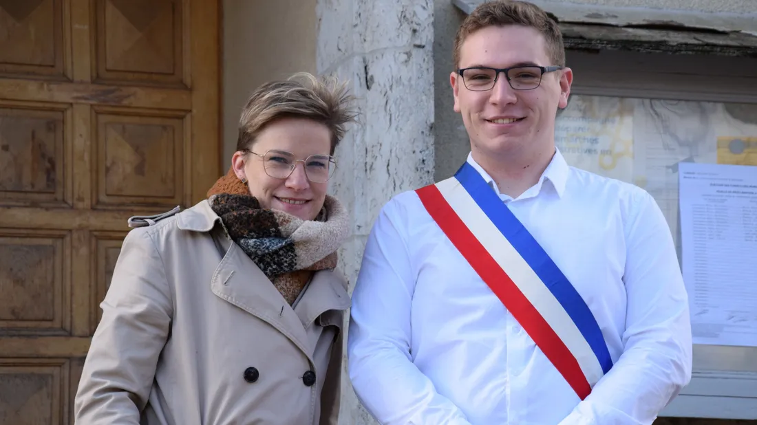  Mélanie Le Déan  (première adjointe) et Brian Pellerin (Maire) pré saint evroult