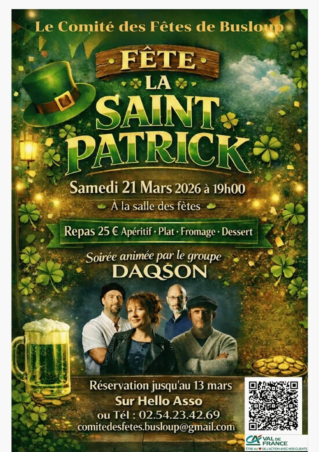 BUSLOUP (41) - Saint-Patrick du comité des fêtes