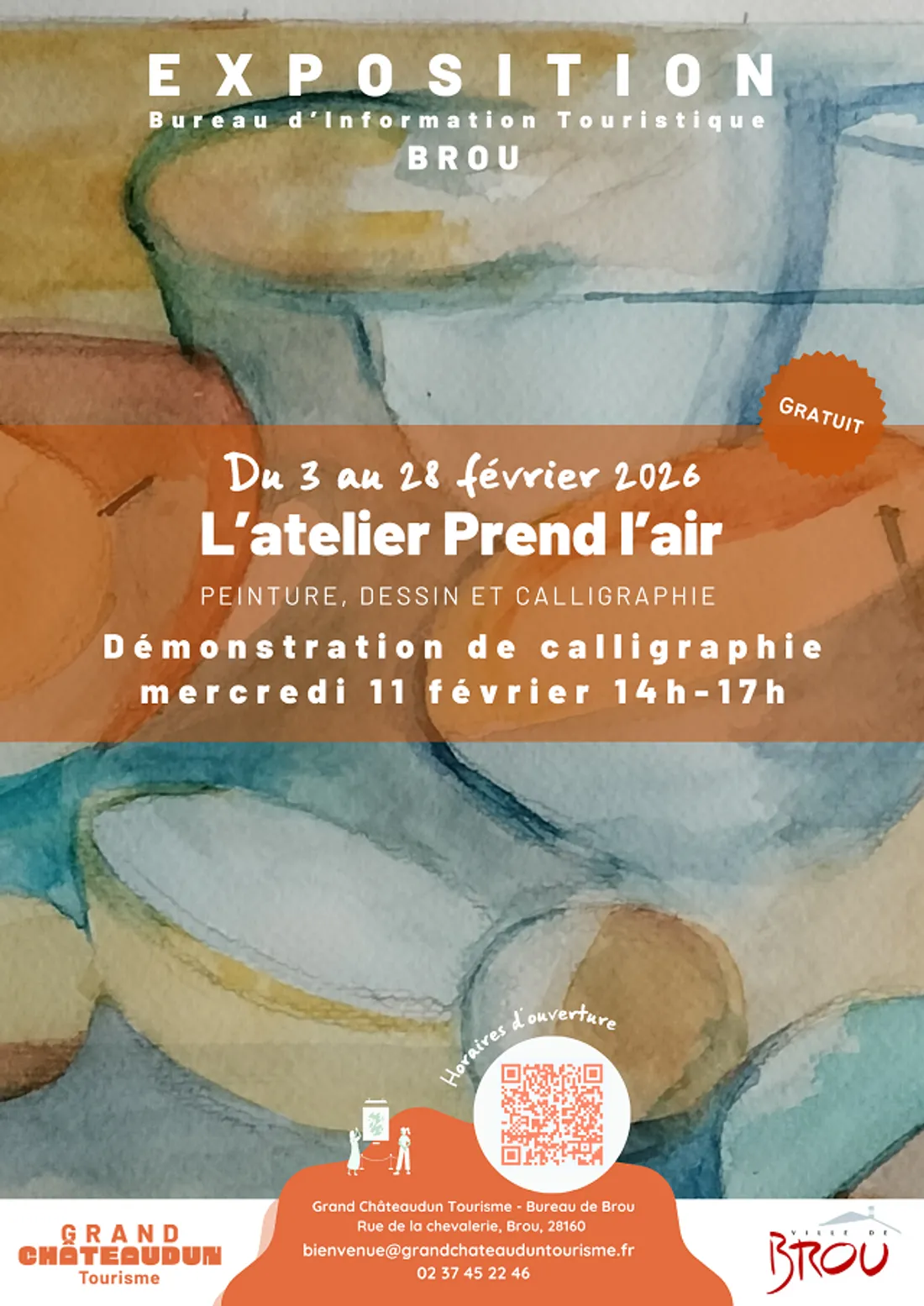 BROU - Exposition : Peinture, dessin et calligraphie