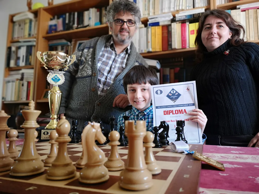 david lacan 2022 champion du monde échec U10