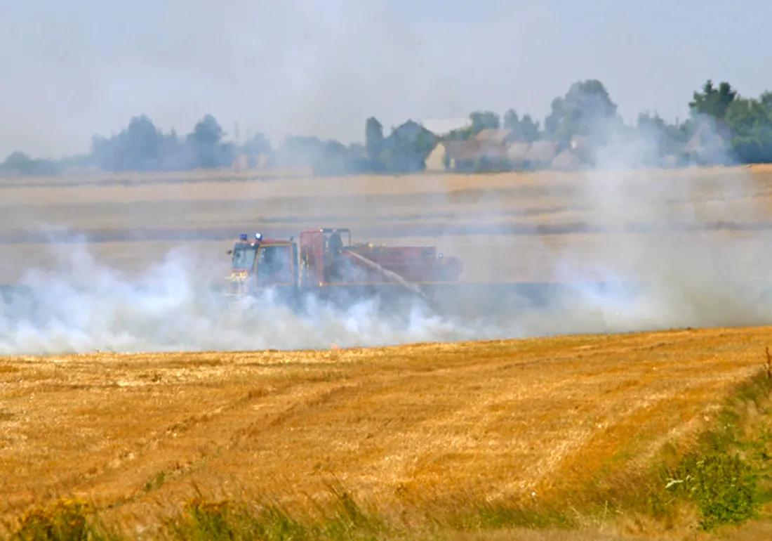 feu d'espaces naturels, incendie, SDIS 28,