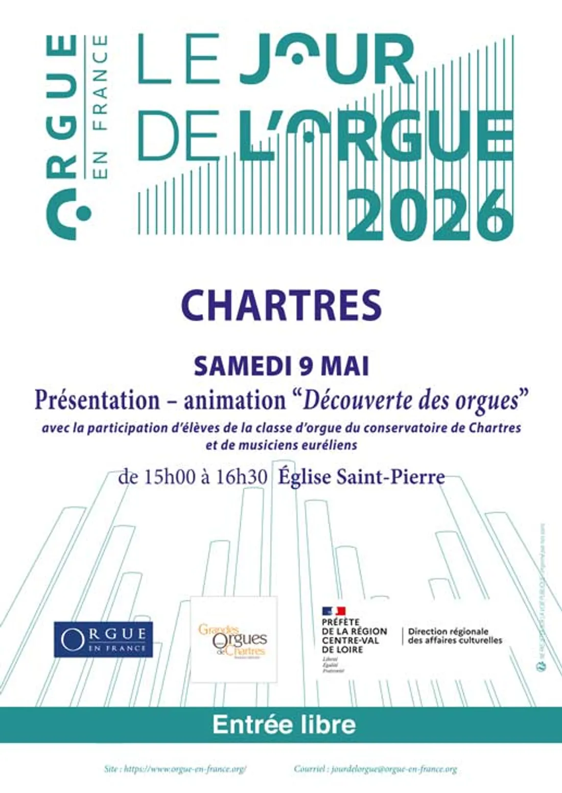 CHARTRES - Jour de l'orgue