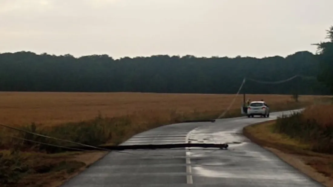 orage chute poteaux élec