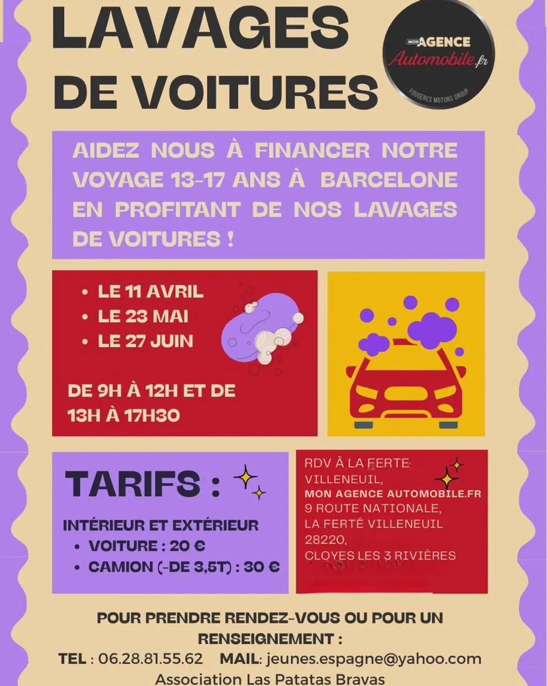 LA FERTÉ-VILLENEUIL - Lavages de voitures