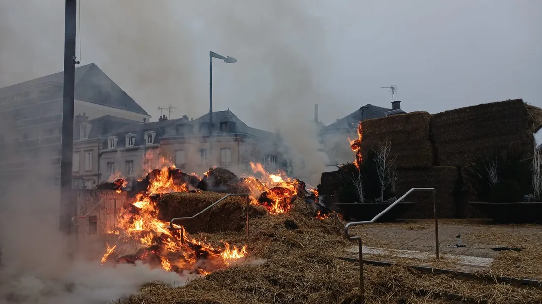 colère agriculteurs / Chartres 12 décembre