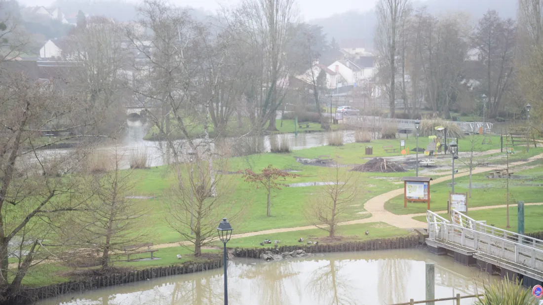 parc Émile Zola inondé