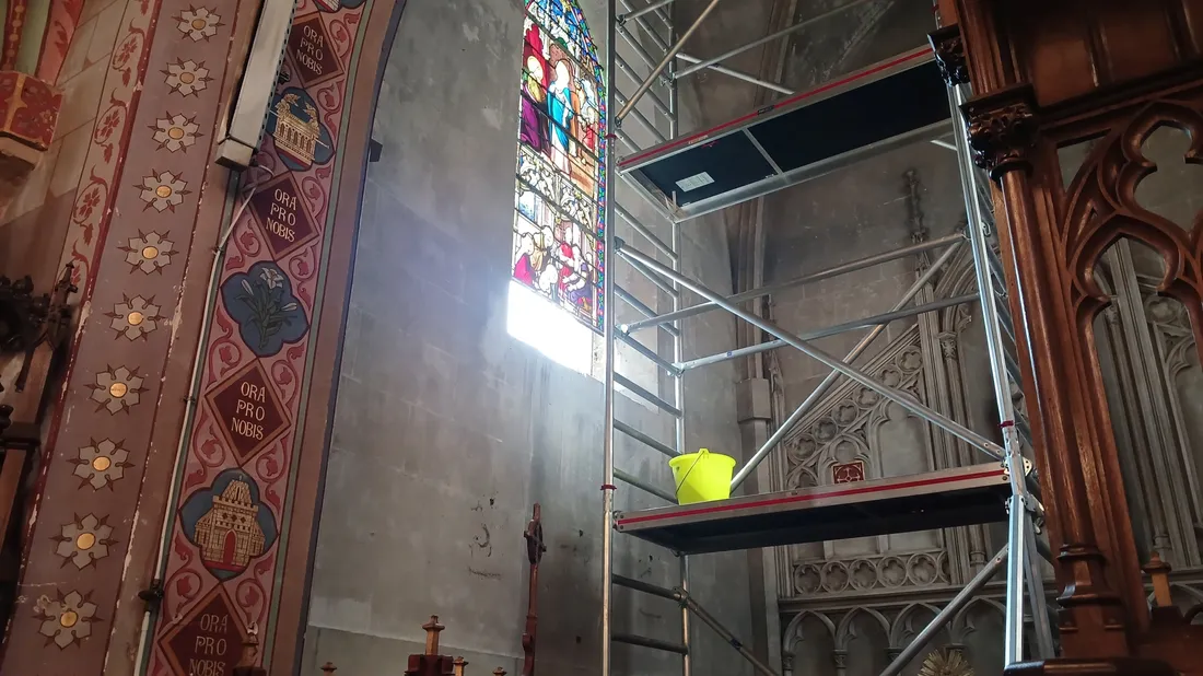vitraux rénovation / église Dancy / 4 juin 2025