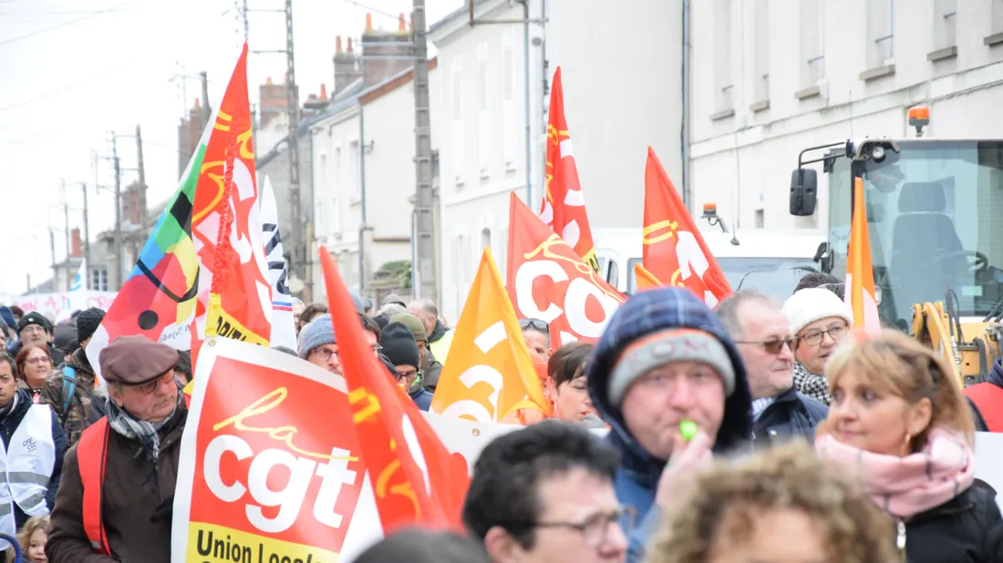 Manifestation intersyndicale en Eure-et-Loir
