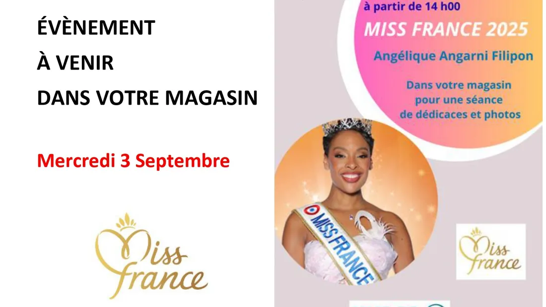 Miss France en Eure-et-Loir ce mercredi 3 septembre 2025 © Hyper U Hanches
