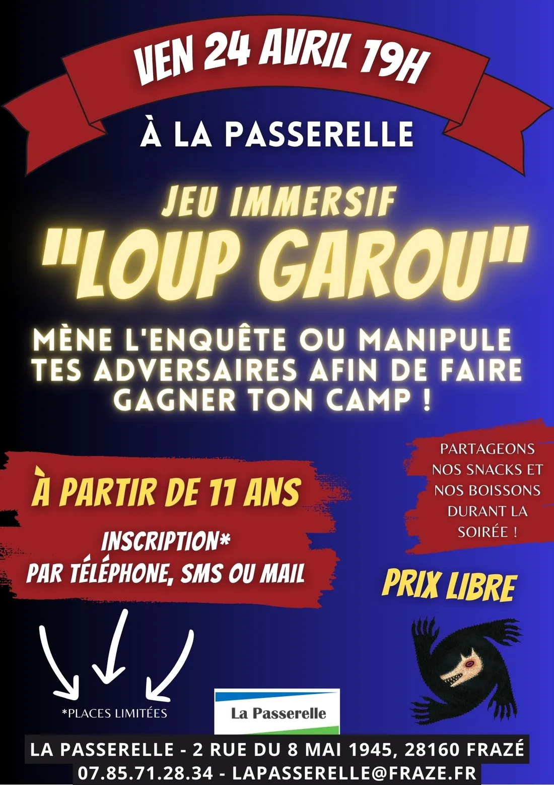 FRAZÉ - Jeu immersif « Loup garou »