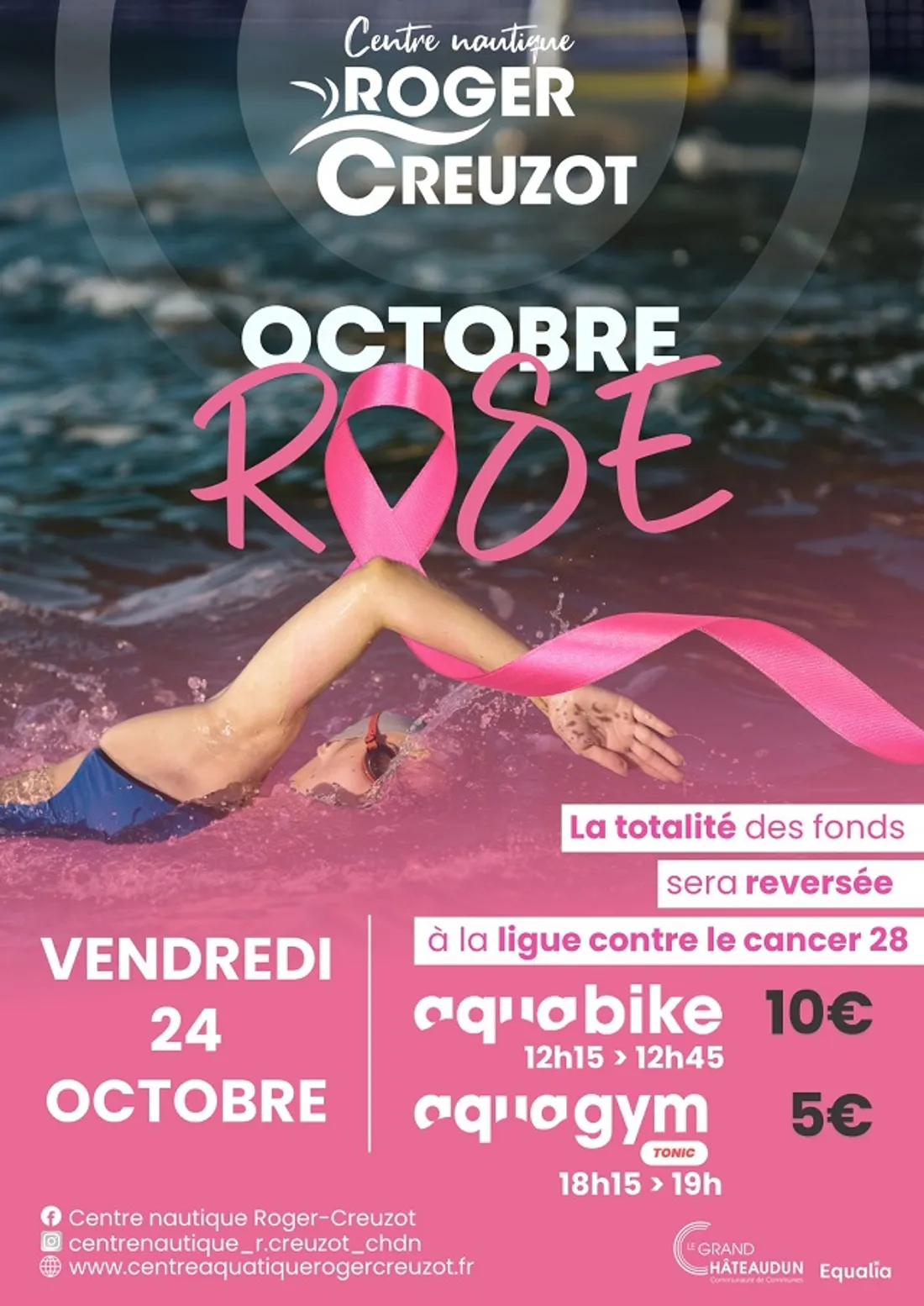 CHÂTEAUDUN - Octobre rose au centre nautique