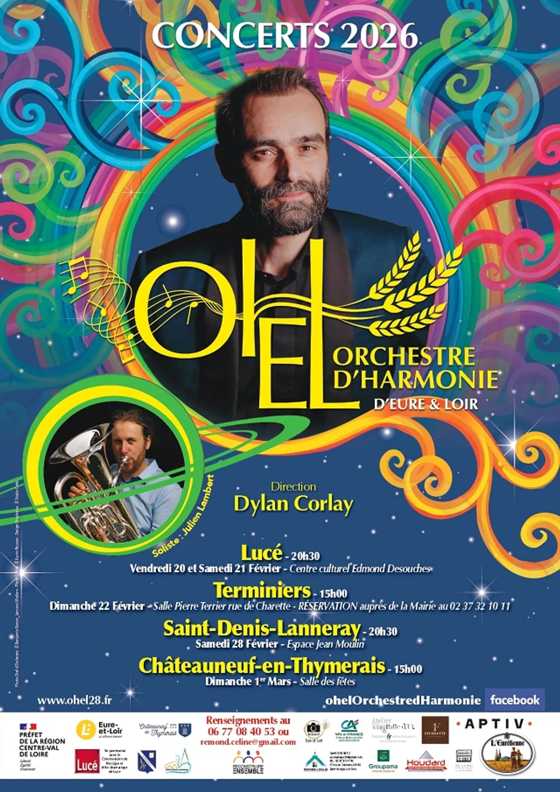 LUCÉ - Concert de l'Orchestre d'Harmonie d'Eure-et-Loir (OHEL)
