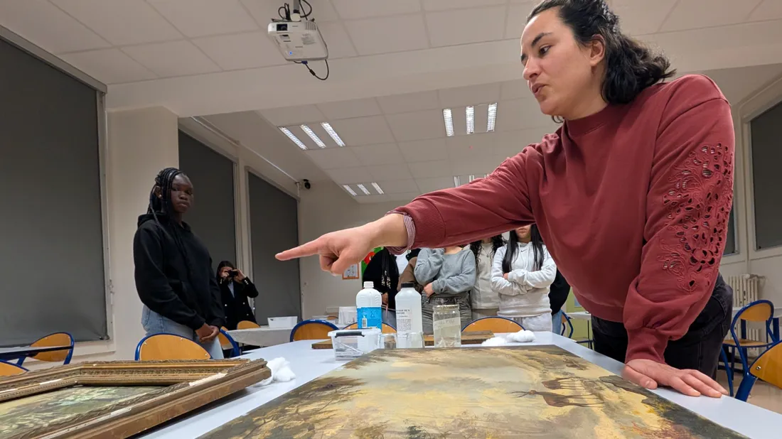 restauration oeuvres lycéens lucé agathe houvet