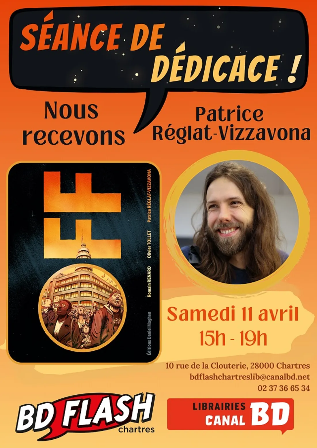 CHARTRES - Dédicace : Patrice Réglat-Vizzavona