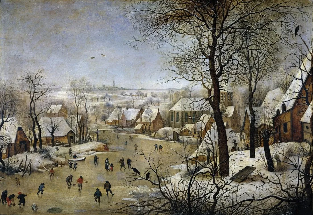 Illustration : Pieter Brueghel l'Ancien, Paysage d'hiver avec patineurs, 1565, Bruxelles