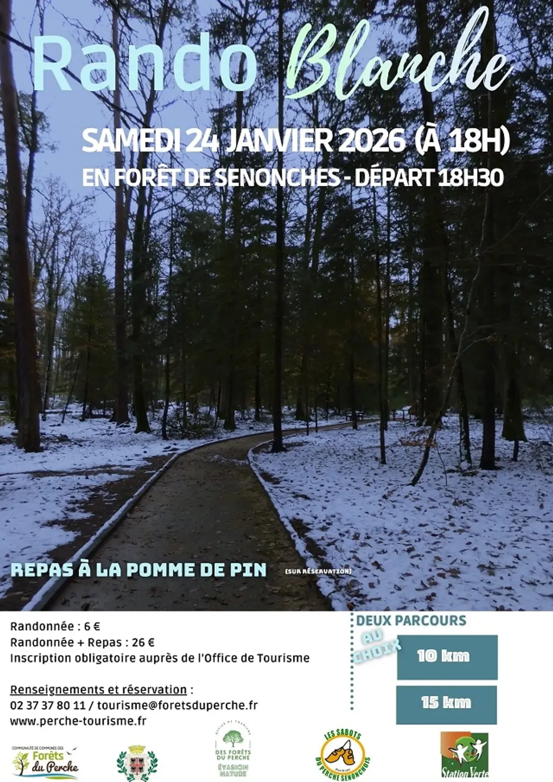 SENONCHES - Randonnée blanche en forêt domaniale