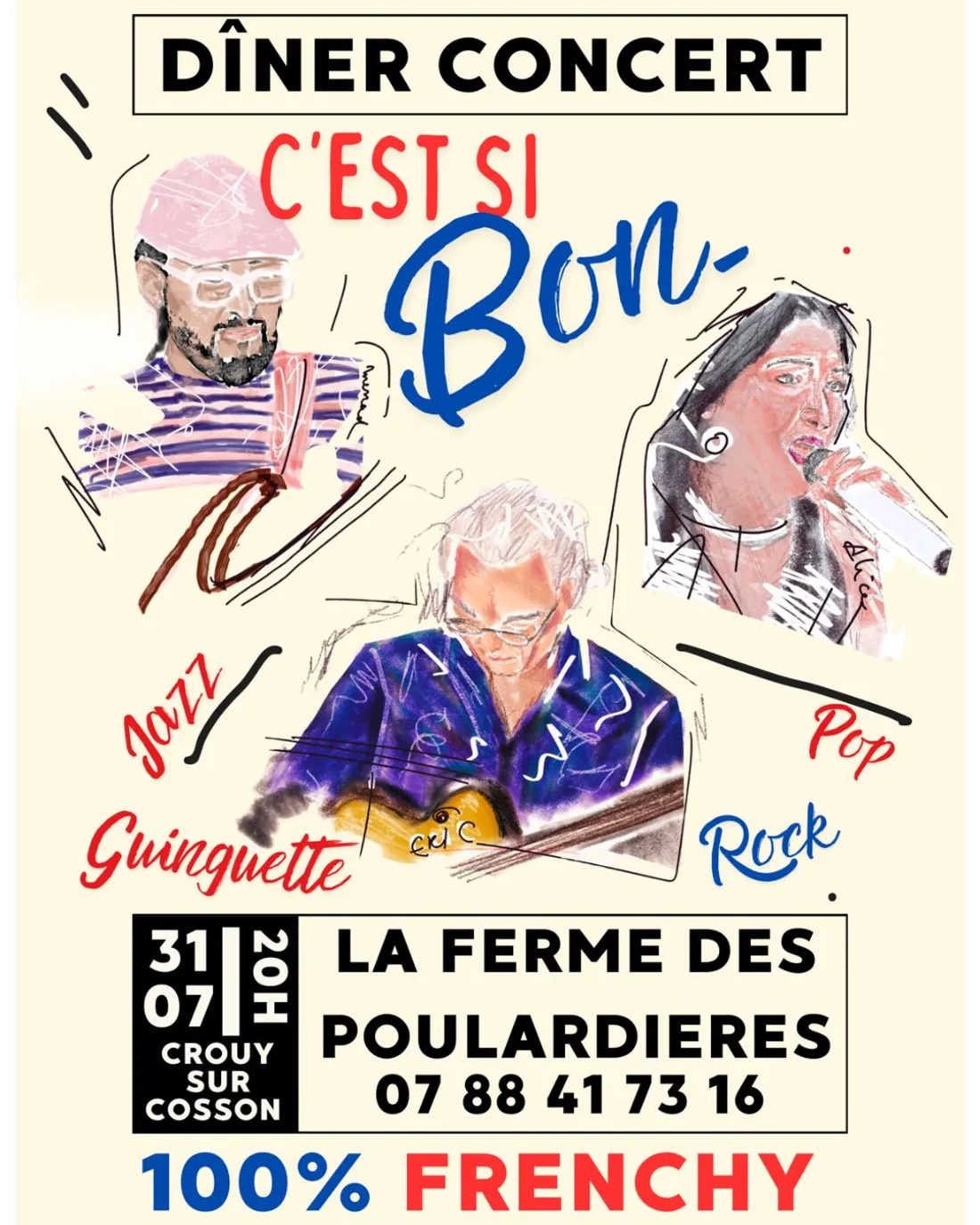 CROUY-SUR-COSSON (41) - Repas concert : C'est si bon