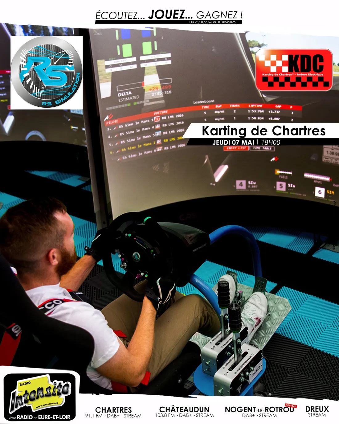 Vous êtes conviés au karting de Chartres !