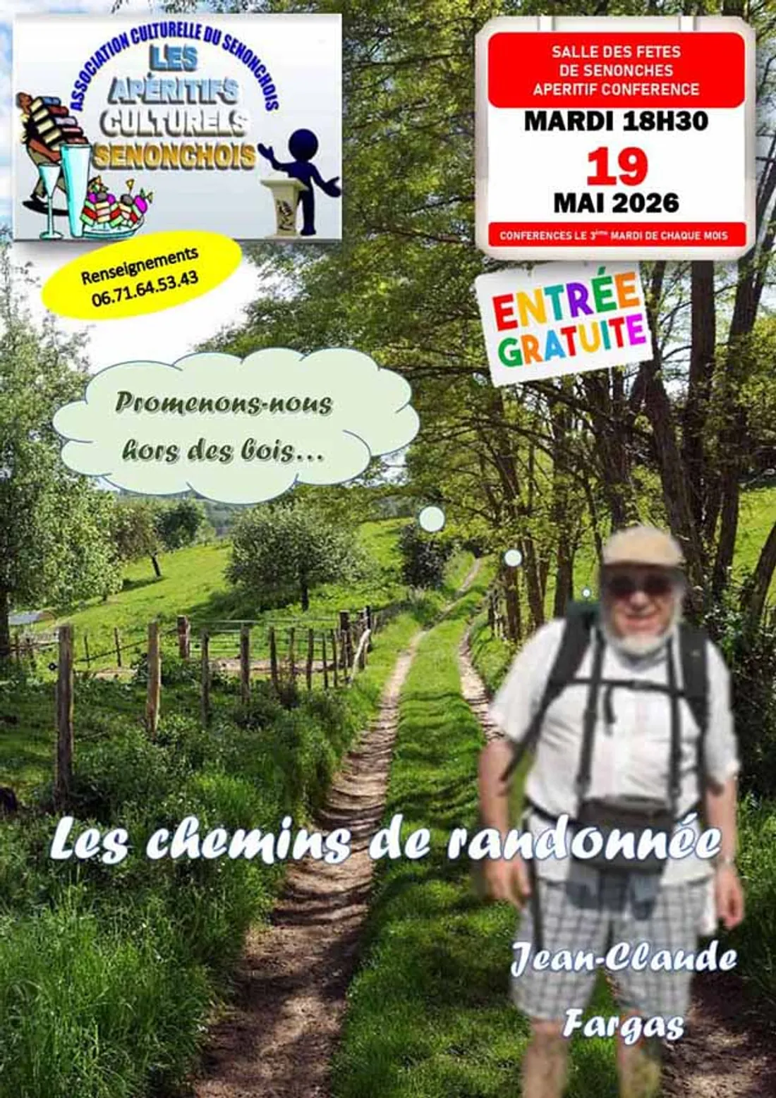 SENONCHES - Apéritif culturel : Les chemins de randonnée